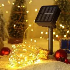 Nuevas Luces Navideñas Solares 100 Bombillos