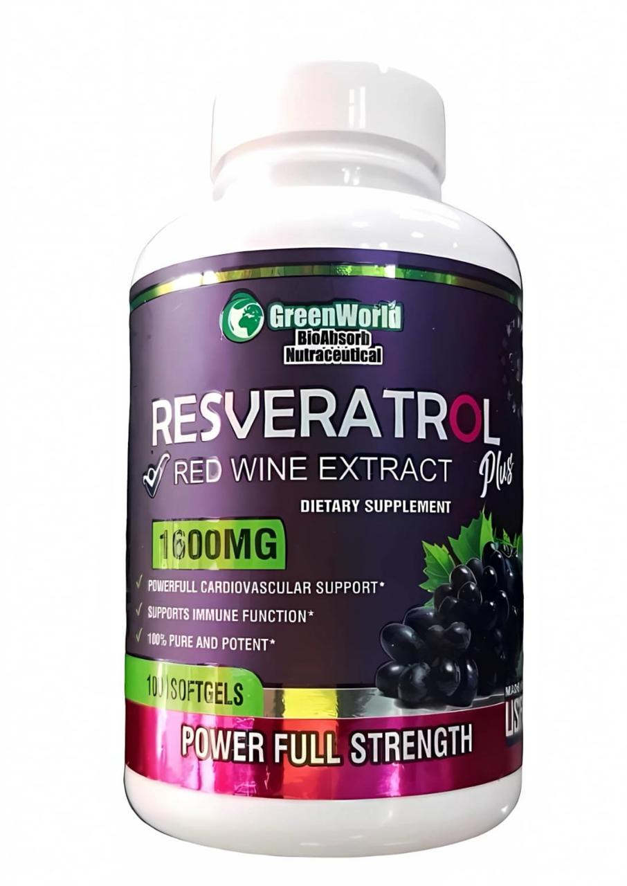 Resveratrol green worl x100 sofgels