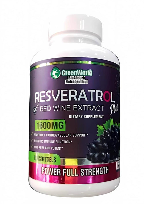 Resveratrol green worl x100 sofgels